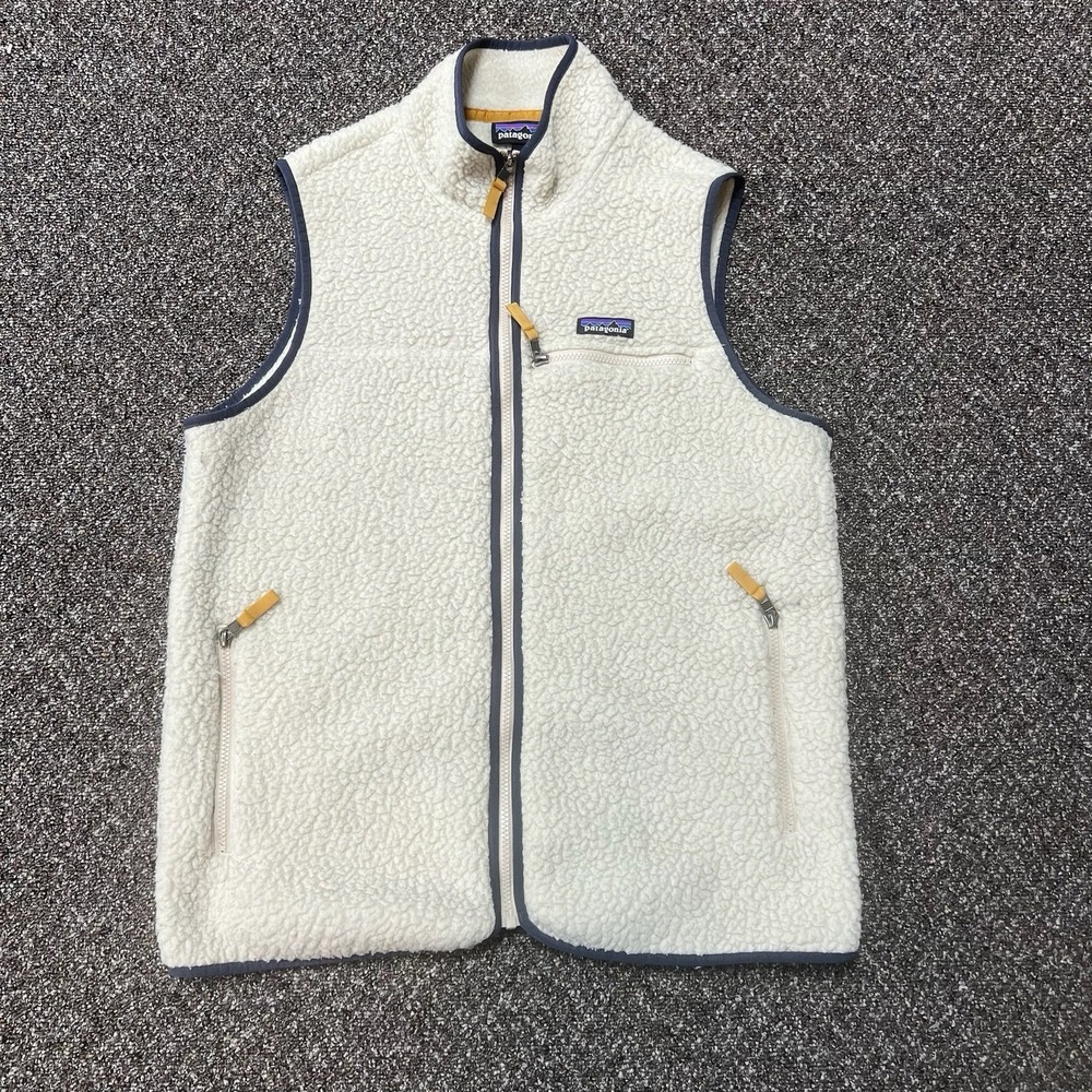 Patagonia Deep Pile Fleece Vest High Quality Rare Full Zip Up Size Xl